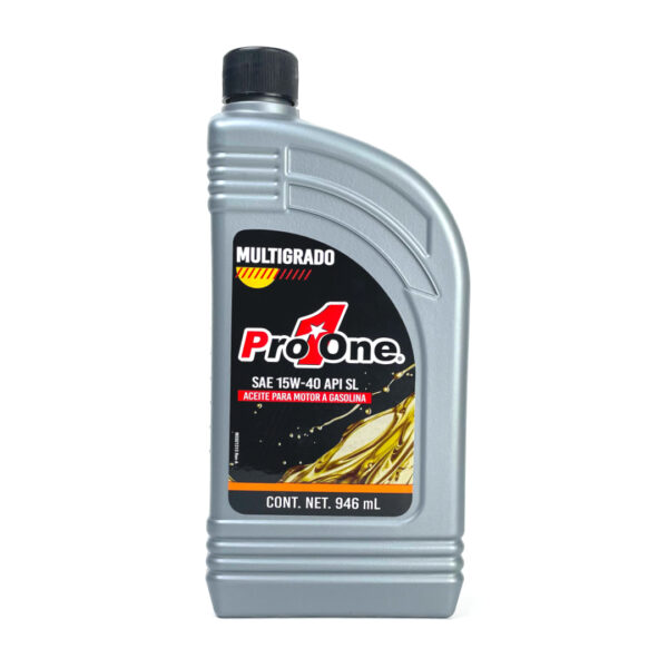 PROONE Aceite de Motor Multigrado 15w40 API SL de 946ml