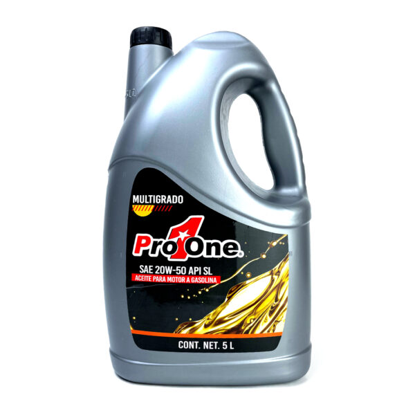 PROONE Aceite de Motor Multigrado 20w50 API SL de 5L