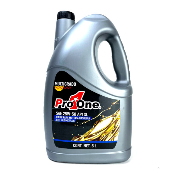 PROONE Aceite de Motor Multigrado 25w50 API SL de 5L